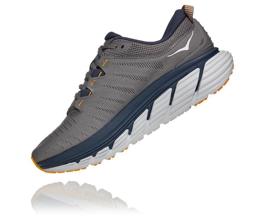 Hoka One One Hardloopschoenen Heren - Gaviota 3 - Grijs - AL4381257